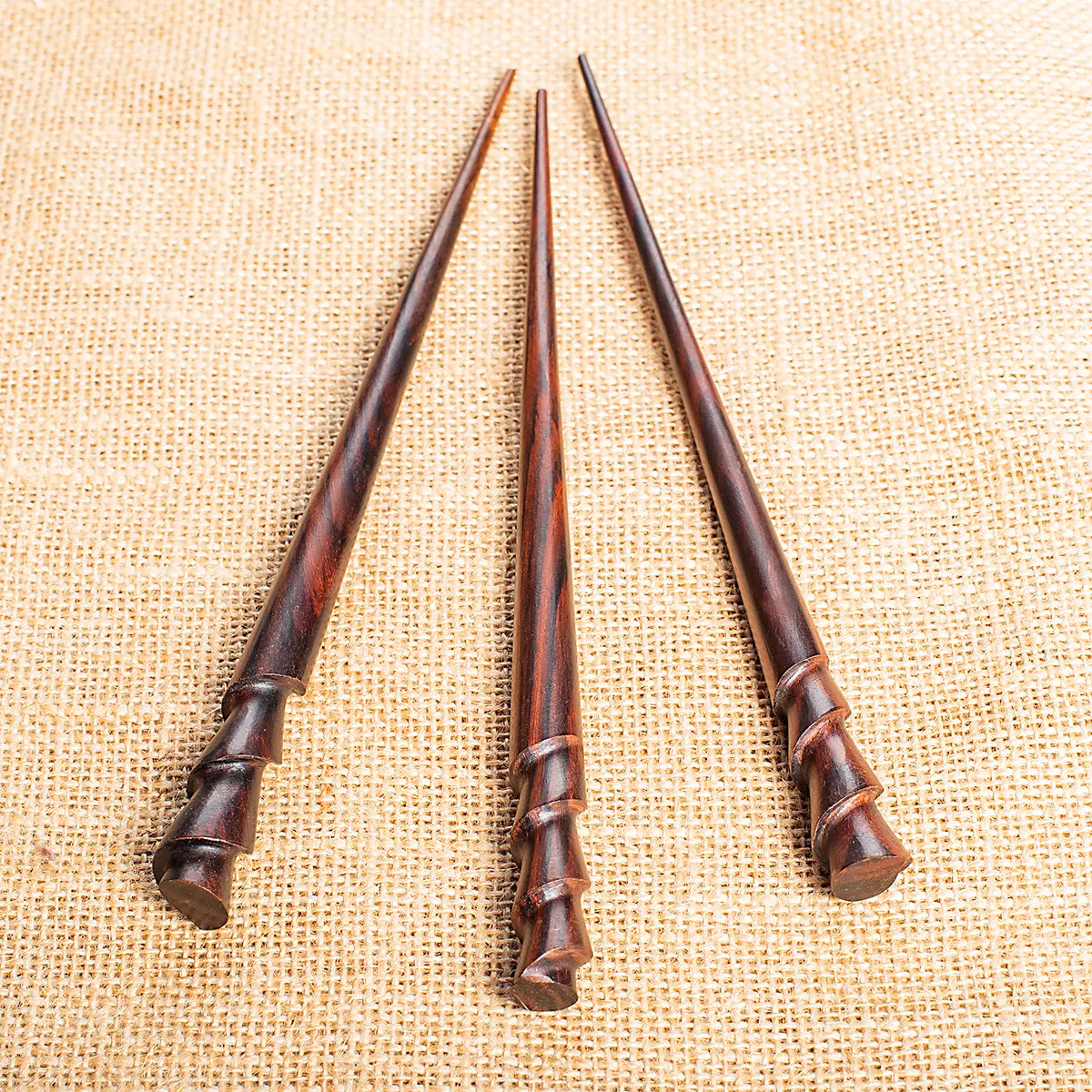 Spiral Wooden Hair Stick