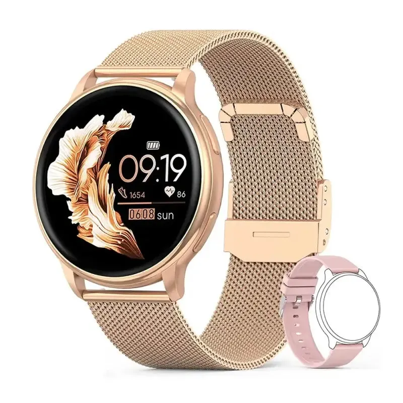 Stylish Heart Rate Smartwatch for Women with Fitness Tracker Features