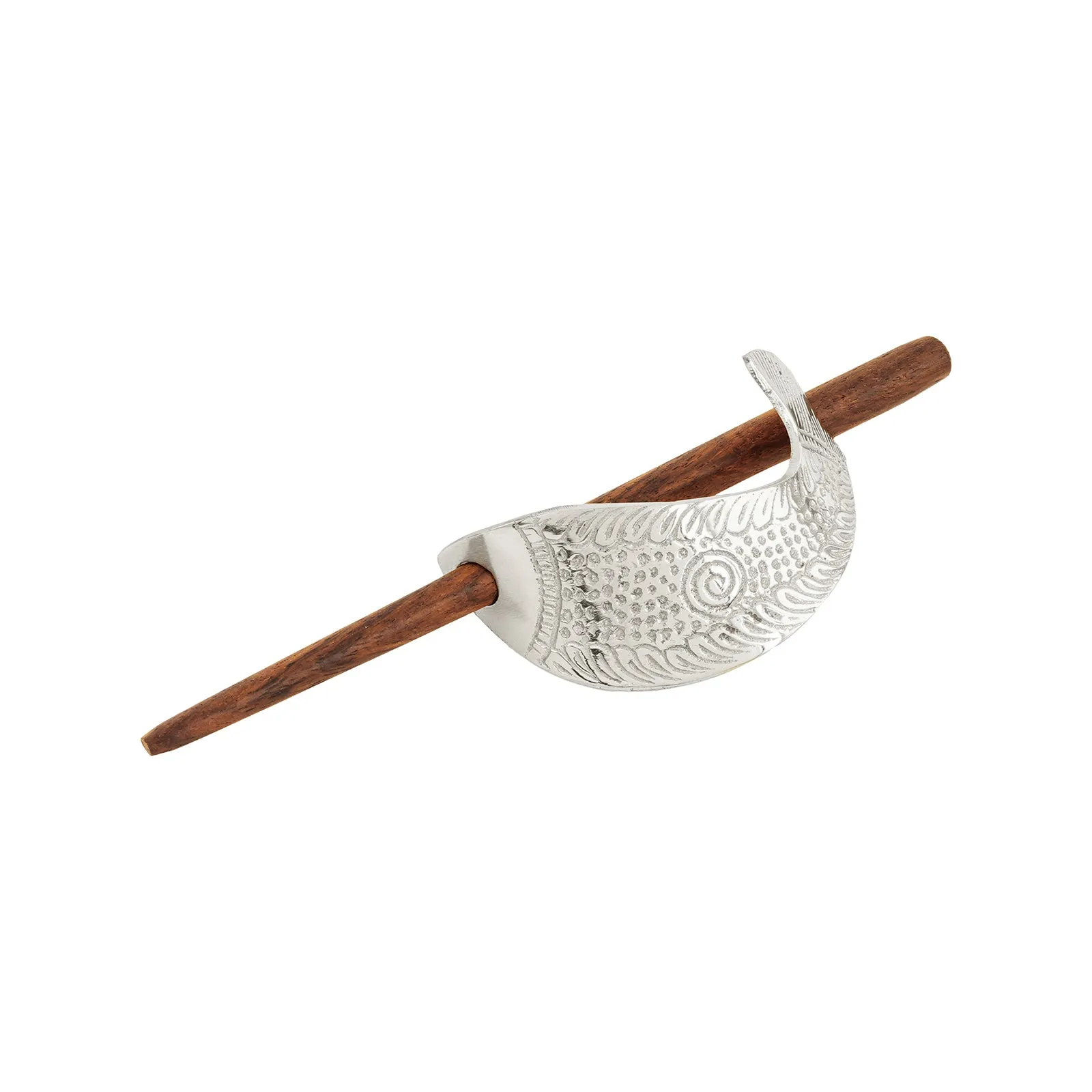 Teejh Fatima Silver lossy Bun Stick