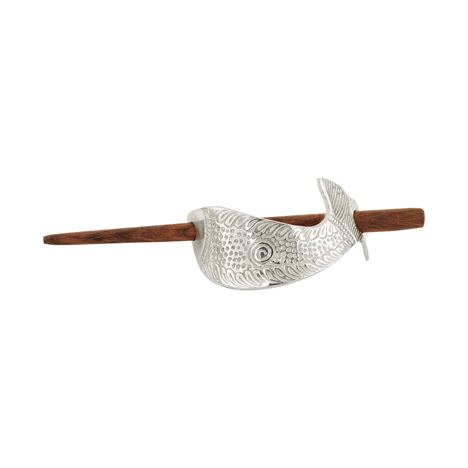 Teejh Fatima Silver lossy Bun Stick