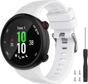 Watbro Compatible with Garmin Forerunner 45 band, Soft Silicone Sport Replacement Watch Band, Fitness Strap Bracelet Wristband for Garmin Forerunner 45 Smartwatch