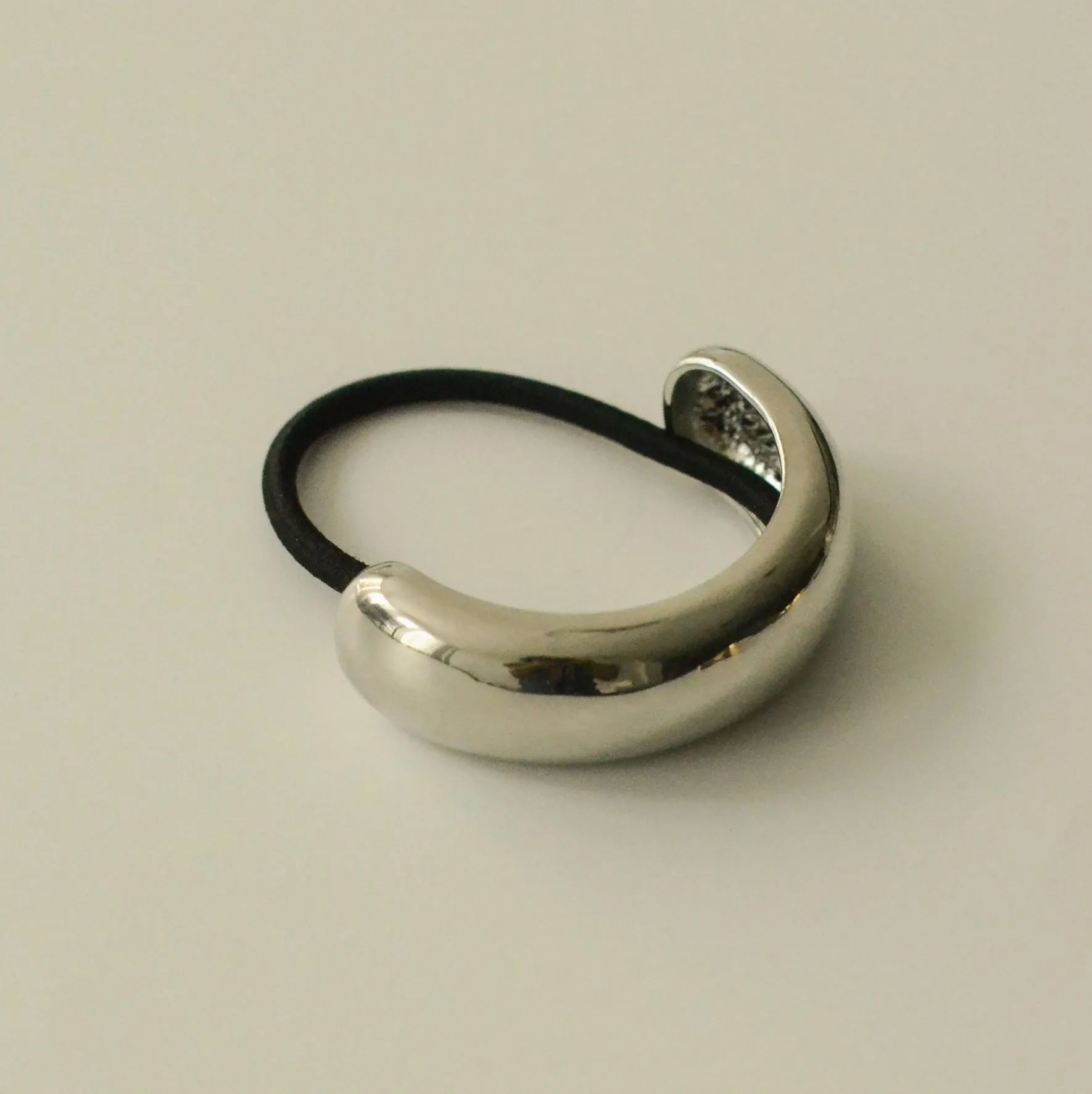 Wide Metal Cuff Hair Tie