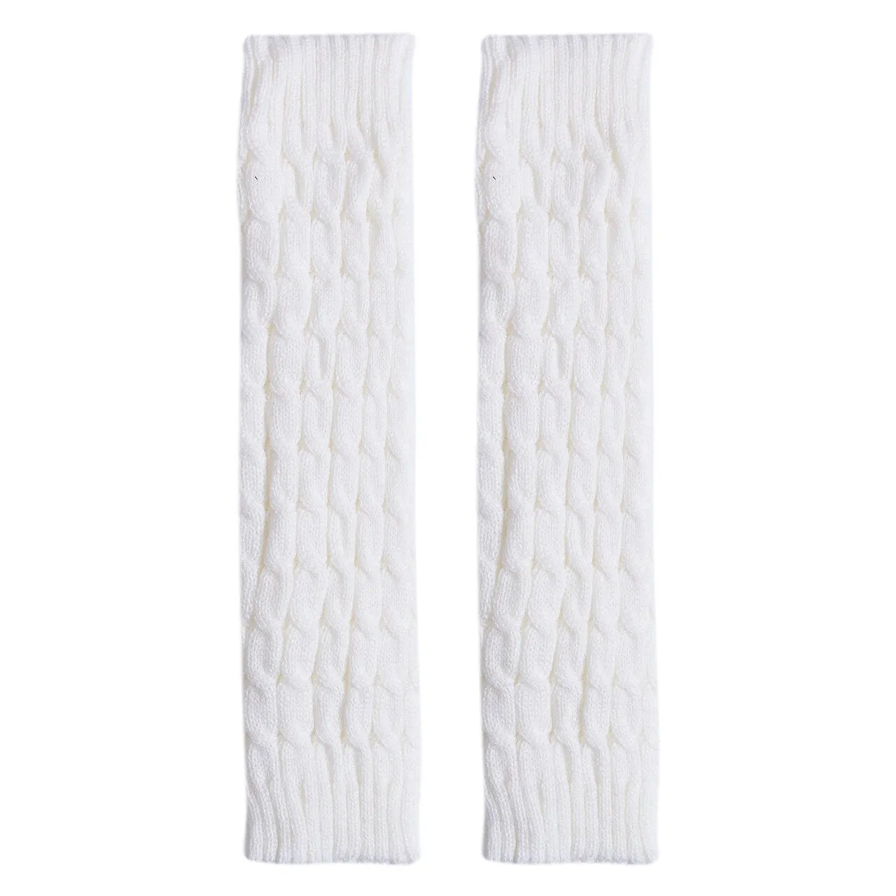 Winter Leg Warmer Knee High Knitted Solid Crochet Boot Cuffs Cotton Socks