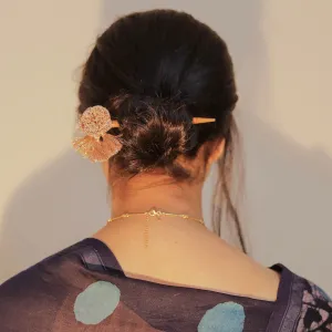 Wooden Hair Stick Golden