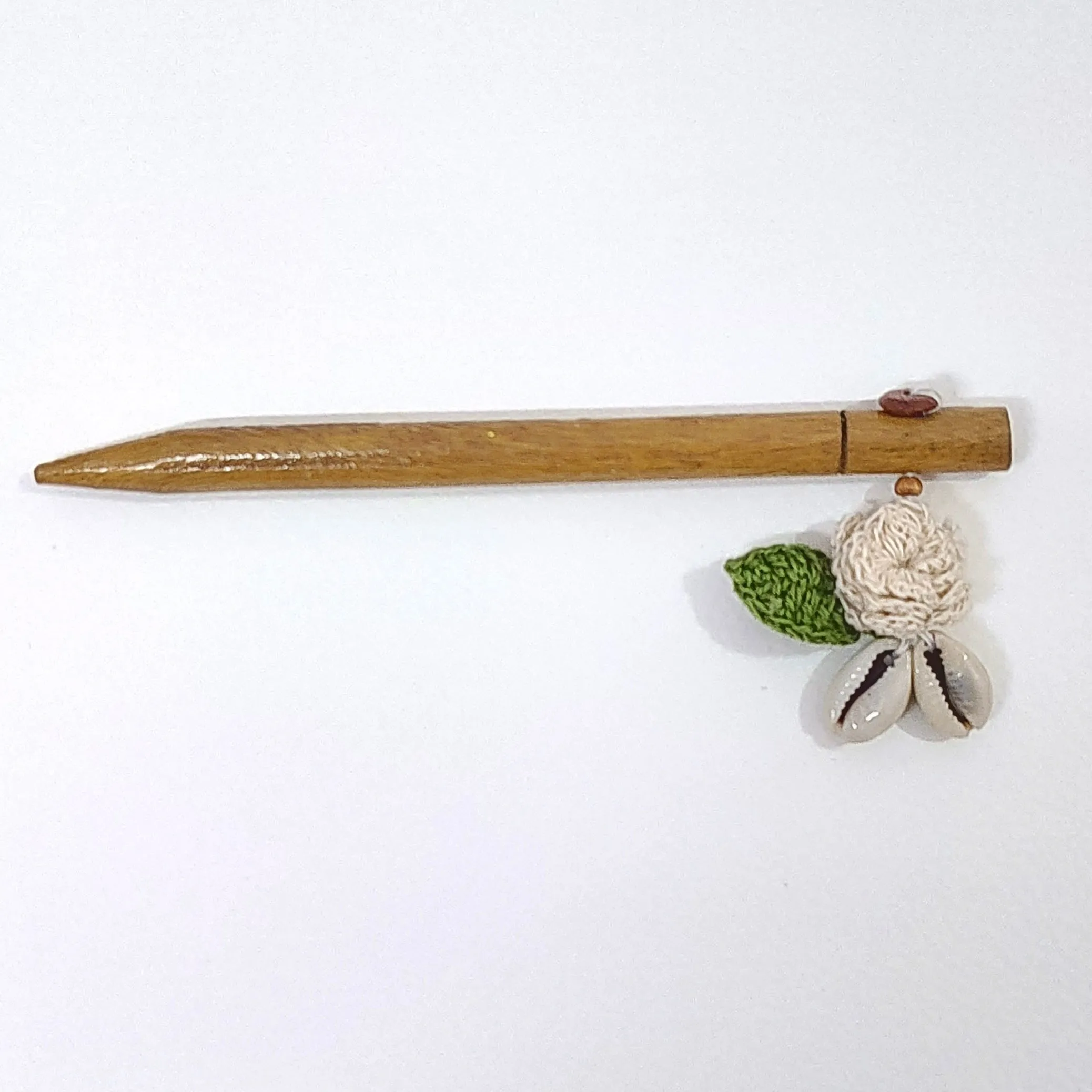Wooden Hair Stick Off White