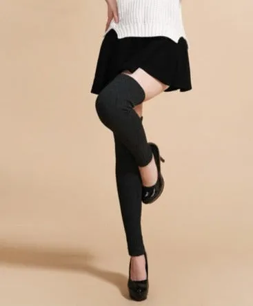 Wool Knit Leg Warmers Knit
