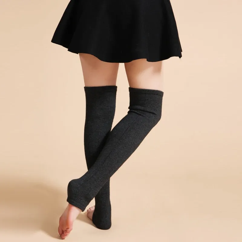 Wool Knit Leg Warmers Knit